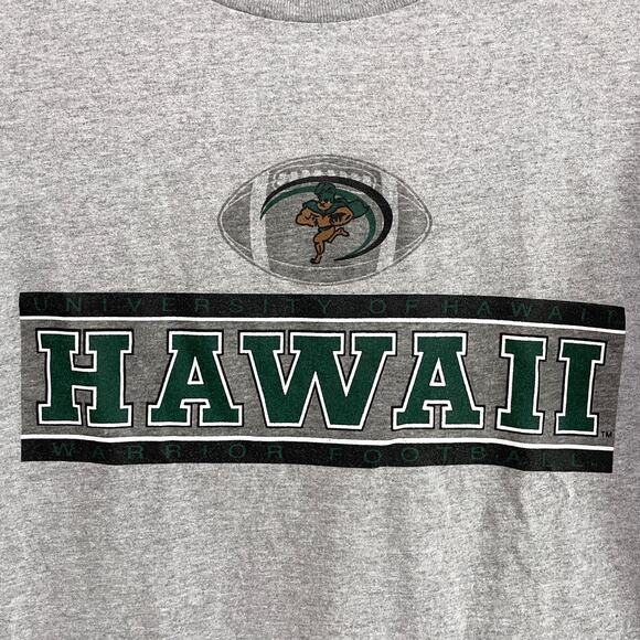 VTG Jansport University of Hawaii T-Shirt S Gray Warrior Football College Sports - Picture 3 of 9